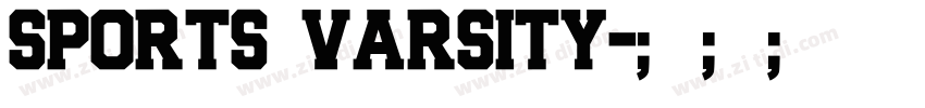SPORTS VARSITY字体转换